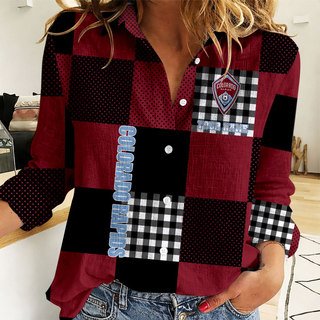 Limited Edition – Customized MLS Colorado Rapids Women Casual Shirt