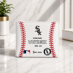 Limited Edition – Customized MLB Chicago White Sox Leather Wallet