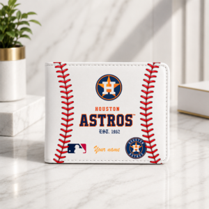 Limited Edition – Customized MLB Houston Astros Leather Wallet