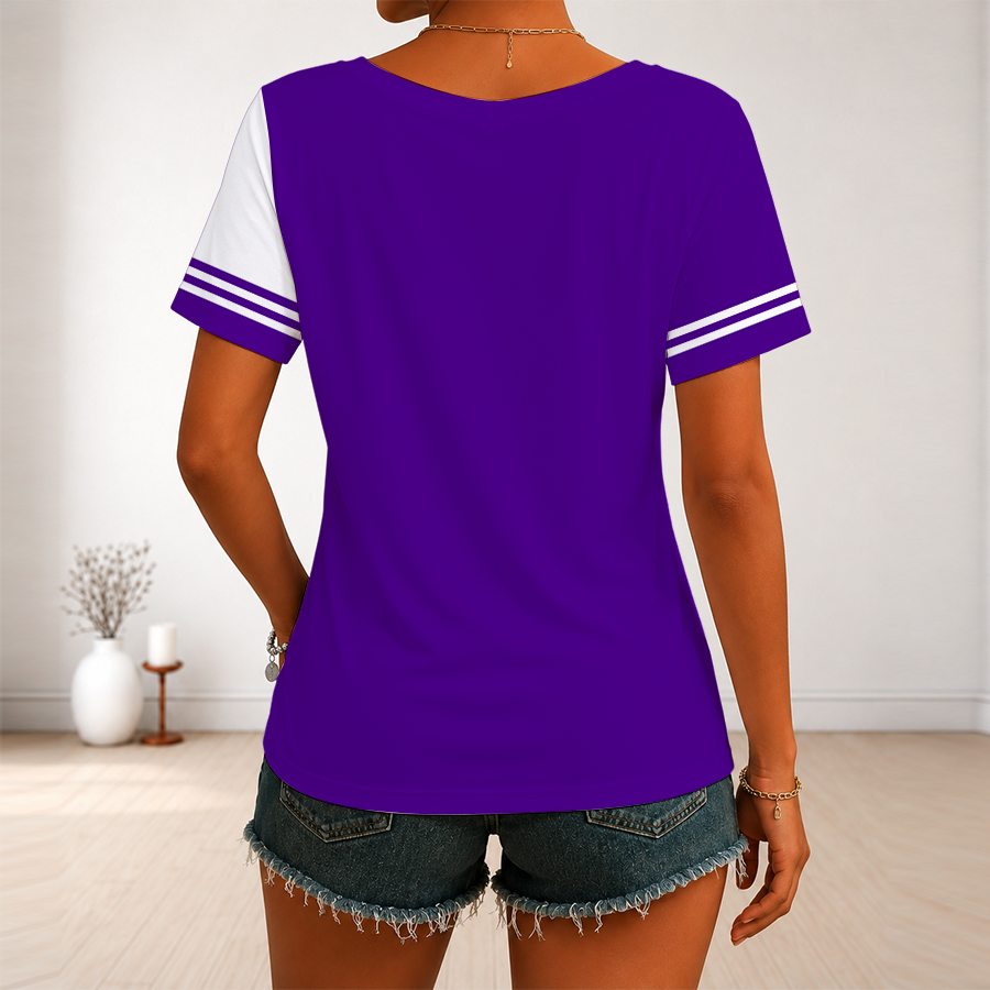 Limited Edition – Customized NBA Utah Jazz V-Neck Female Shirt - Image 2