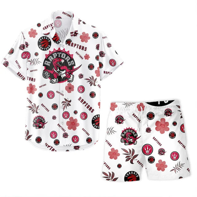 Limited Edition – Customized NBA Toronto Raptors Unisex Hawaiian Shirt & Shorts Set - Image 2