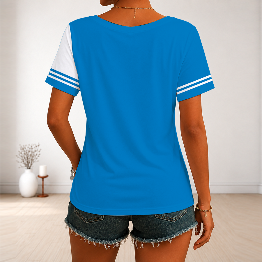Limited Edition – Customized NBA Dallas Mavericks V-Neck Female Shirt - Image 2