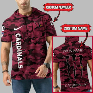 Limited Edition – Customized NFL Arizona Cardinals Short Sleeve Hoodie