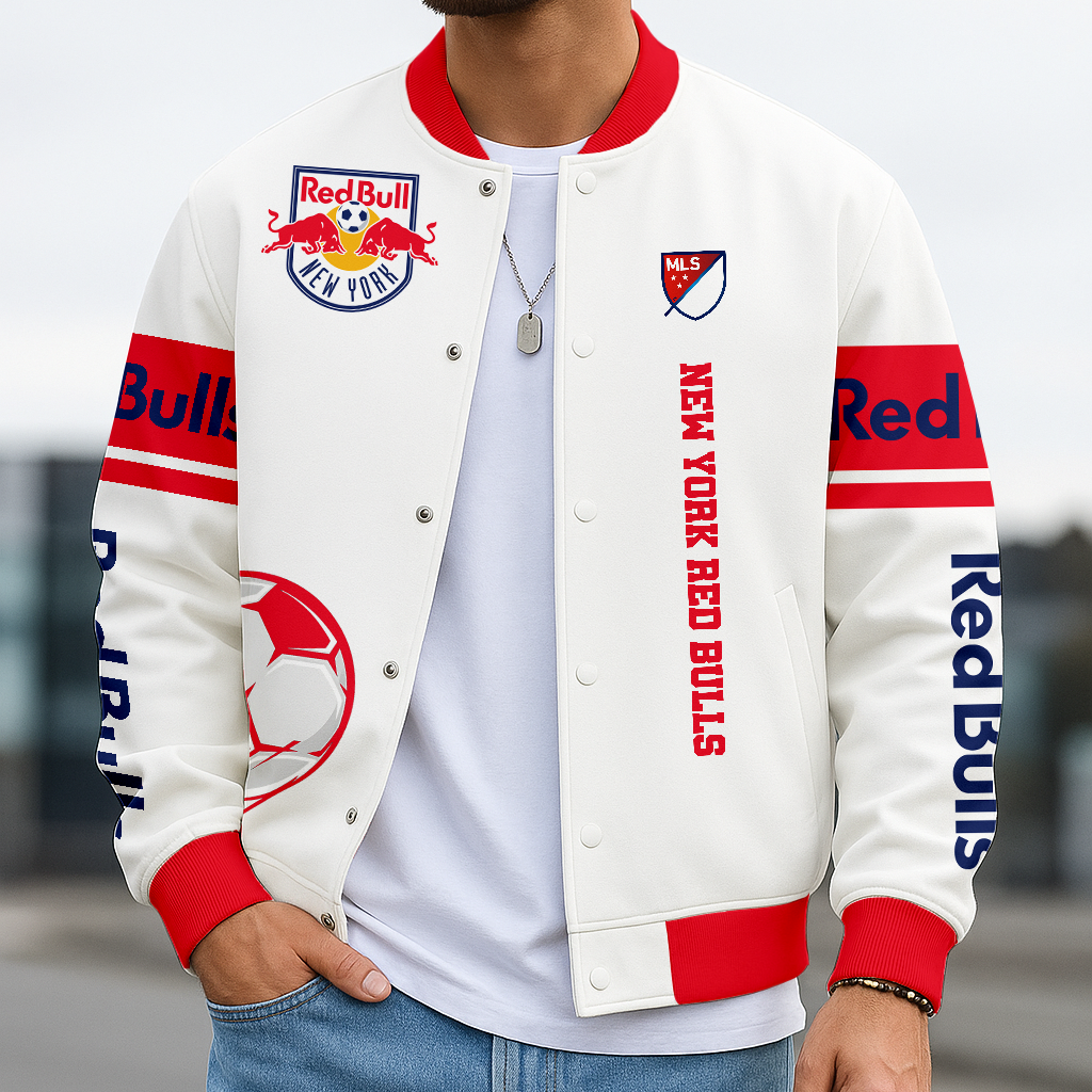 Limited Edition – Customized MLS New York Red Bulls Baseball Jacket