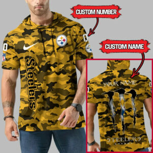 Limited Edition – Customized NFL Pittsburgh Steelers Short Sleeve Hoodie