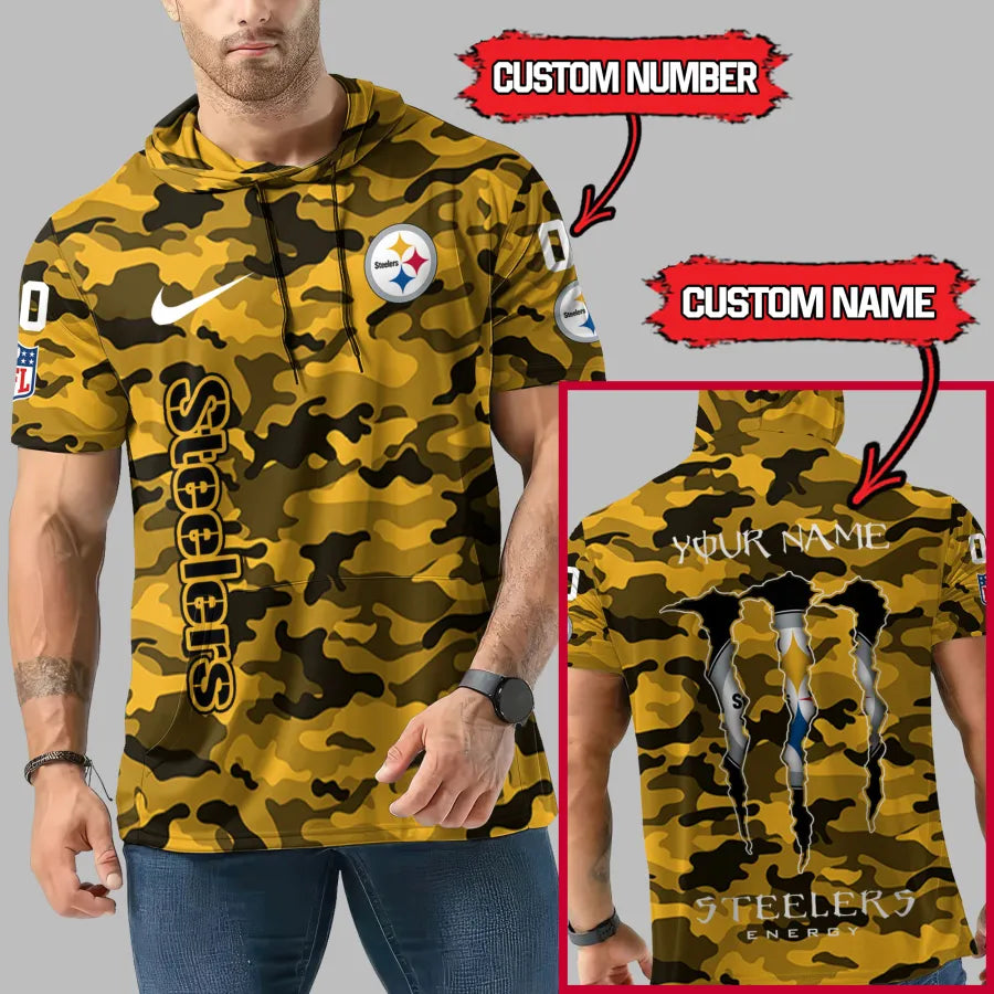 Limited Edition – Customized NFL Pittsburgh Steelers Short Sleeve Hoodie