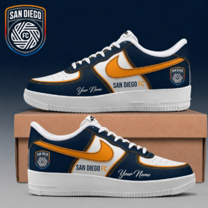 Limited Edition – Customized MLS San Diego FC Af1 Sneakers