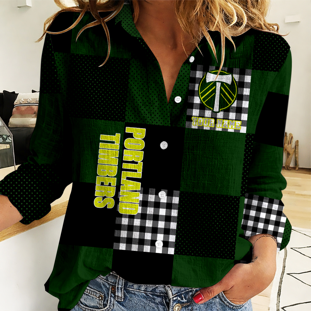 Limited Edition – Customized MLS Portland Timbers Women Casual Shirt