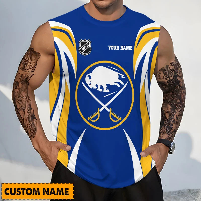 Limited Edition – Customized NHL Buffalo Sabres Tank Top & Gym Shirt