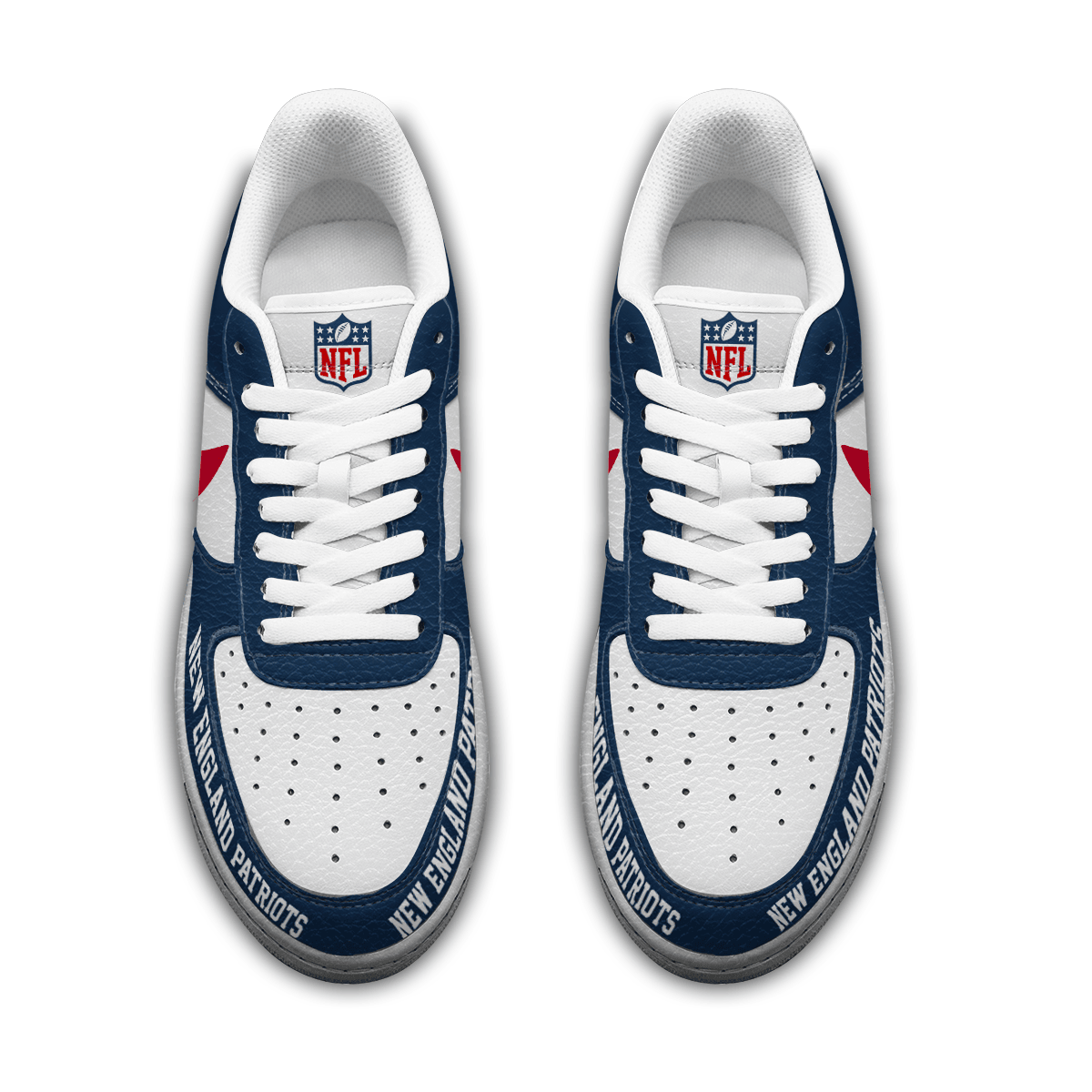 Limited Edition – Customized NFL New England Patriots Af1 Sneakers - Image 4