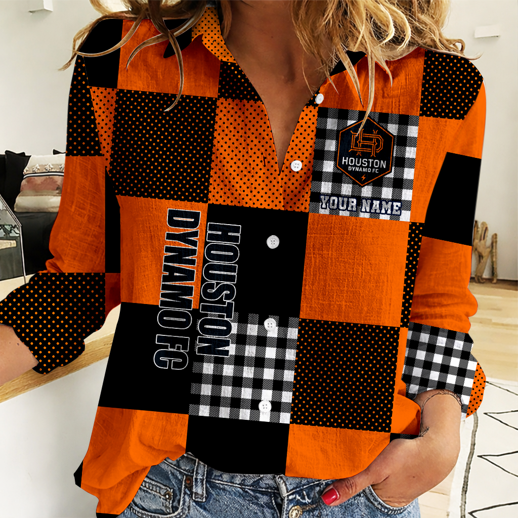 Limited Edition – Customized MLS Houston Dynamo Women Casual Shirt
