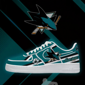 Limited Edition – Customized NHL San Jose Sharks Af1 Shoes