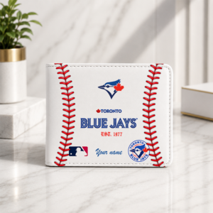 Limited Edition – Customized MLB Toronto Blue Jays Leather Wallet