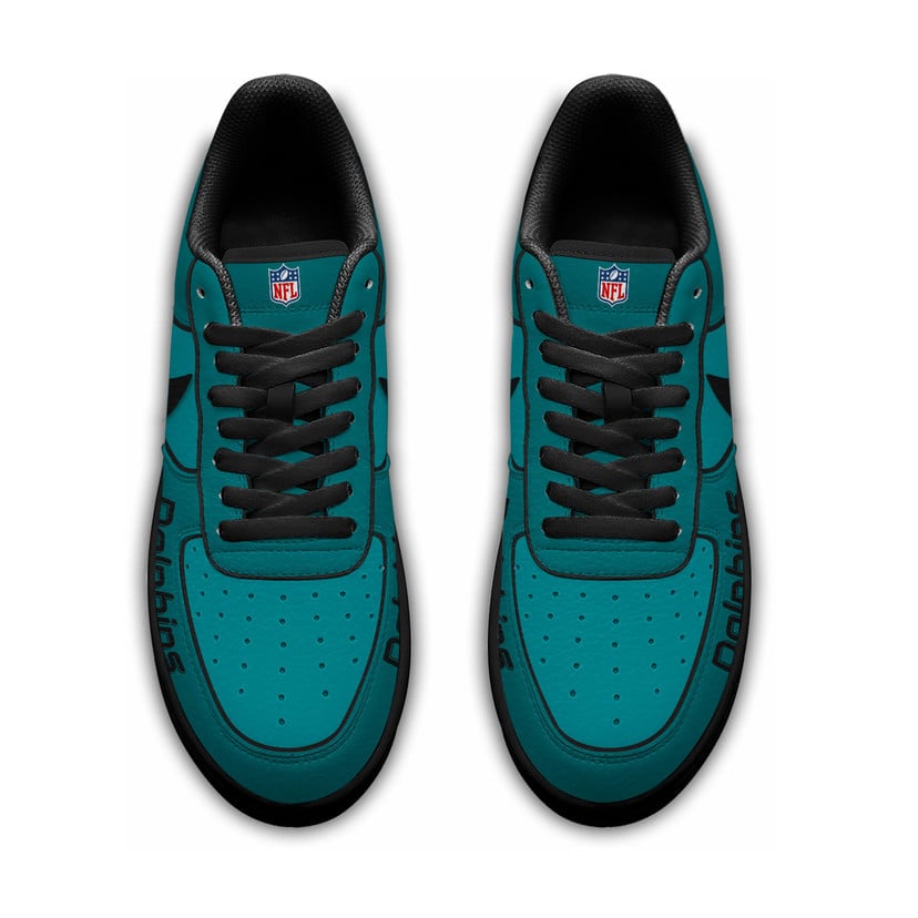 Limited Edition – Customized NFL Miami Dolphins Af1 Sneakers - Image 2