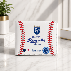 Limited Edition – Customized MLB Kansas City Royals Leather Wallet