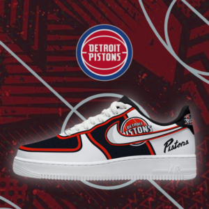 Limited Edition – Customized NBA Detroit Pistons Af1 Shoes