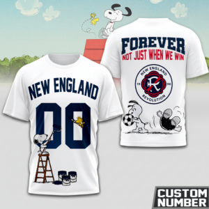 Limited Edition – Customized MLS New England Revolution x Snoopy Hoodie T-Shirts