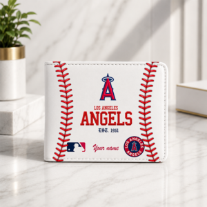 Limited Edition – Customized MLB Los Angeles Angels Leather Wallet