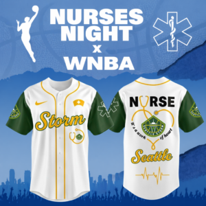 Limited Edition – Customized WNBA Seattle Storm x Nurses Night Baseball Jersey