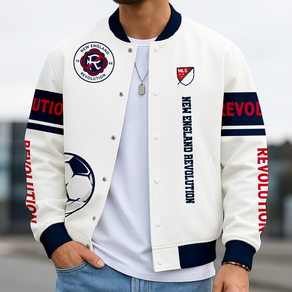 Limited Edition – Customized MLS New England Revolution Baseball Jacket