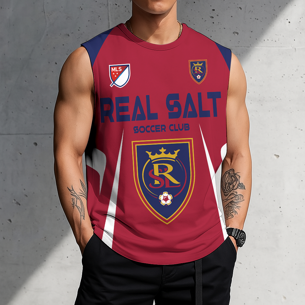 Limited Edition – Customized MLS Real Salt Lake Tank Top & Gym Shirt