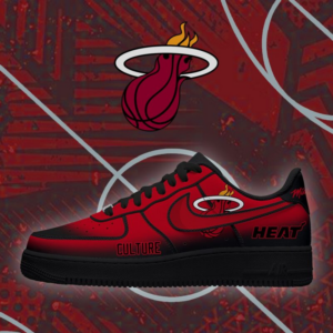 Limited Edition – Customized NBA Miami Heat Af1 Shoes
