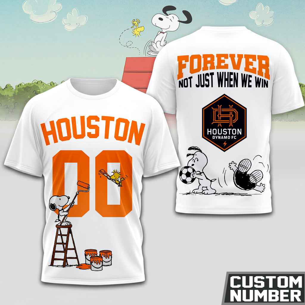Limited Edition – Customized MLS Houston Dynamo Fc x Snoopy Hoodie T-Shirts