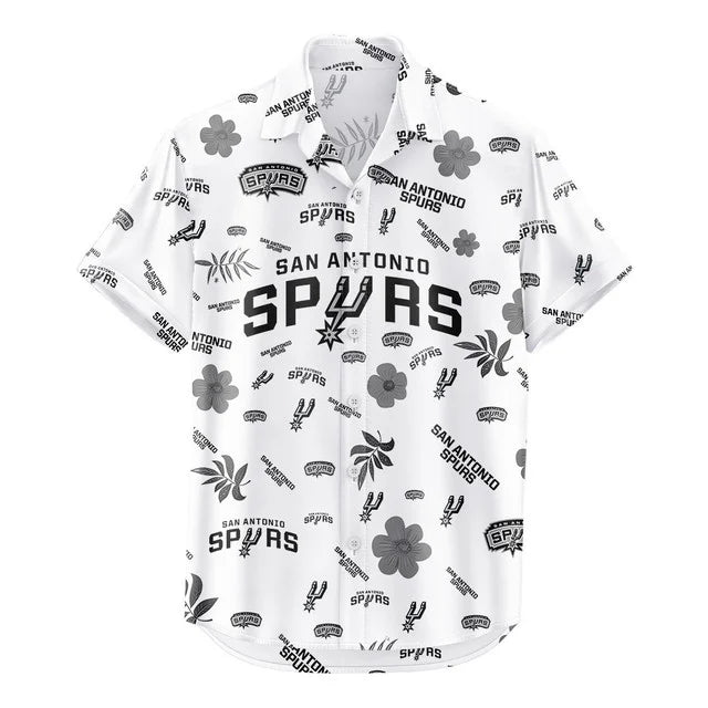 Limited Edition – Customized NBA San Antonio Spurs Unisex Hawaiian Shirt & Shorts Set - Image 3