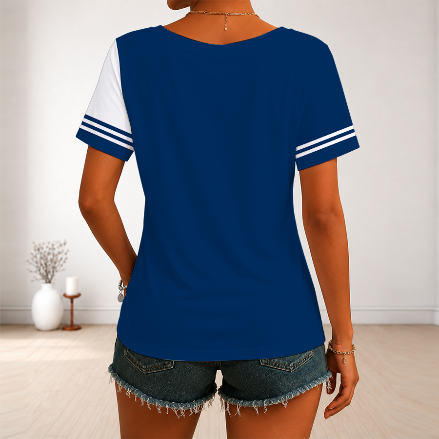 Limited Edition – Customized NBA Minnesota Timberwolves V-Neck Female Shirt - Image 2