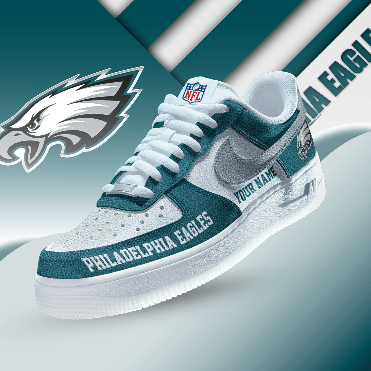Limited Edition – Customized NFL Philadelphia Eagles Af1 Sneakers