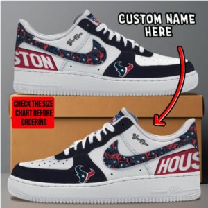 Limited Edition – Customized NFL Houston Texans Af1 Sneakers