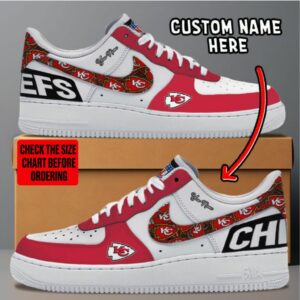 Limited Edition – Customized NFL Kansas City Chiefs Af1 Sneakers