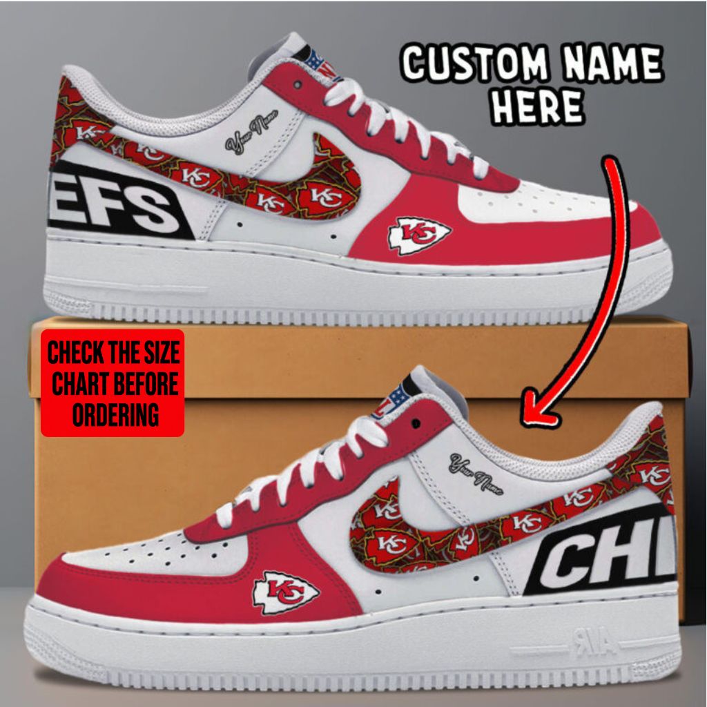 Limited Edition – Customized NFL Kansas City Chiefs Af1 Sneakers