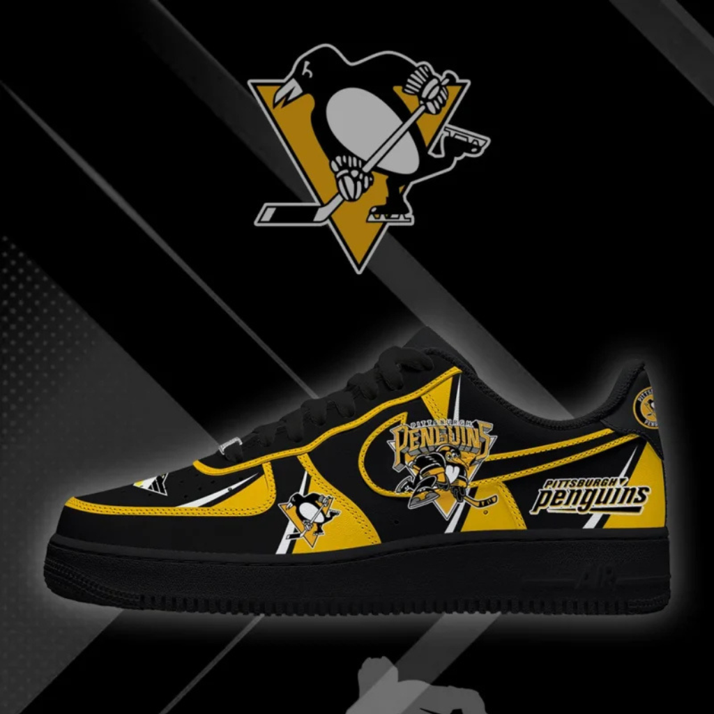 Limited Edition – Customized NHL Pittsburgh Penguins Af1 Shoes