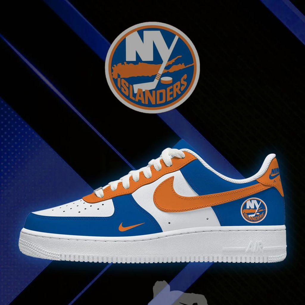 Limited Edition – Customized NHL New York Islanders Af1 Shoes