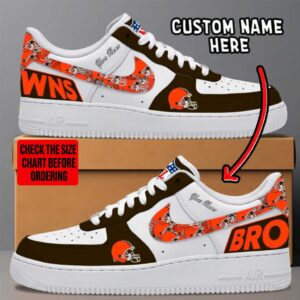 Limited Edition – Customized NFL Cleveland Browns Af1 Sneakers