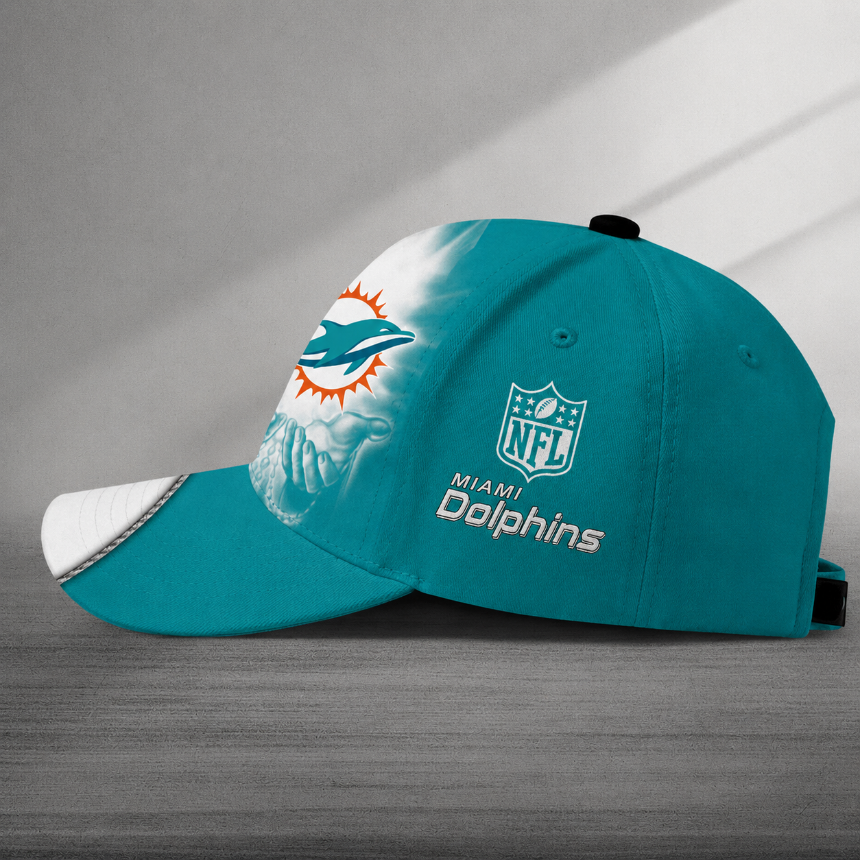 Limited Edition – Customized NFL Miami Dolphins Classic Cap - Image 2