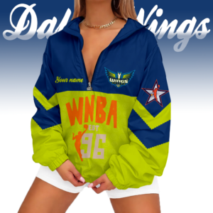 Limited Edition – Customized WNBA Dallas Wings V-Neck Zipper Sweatshirt Jacket