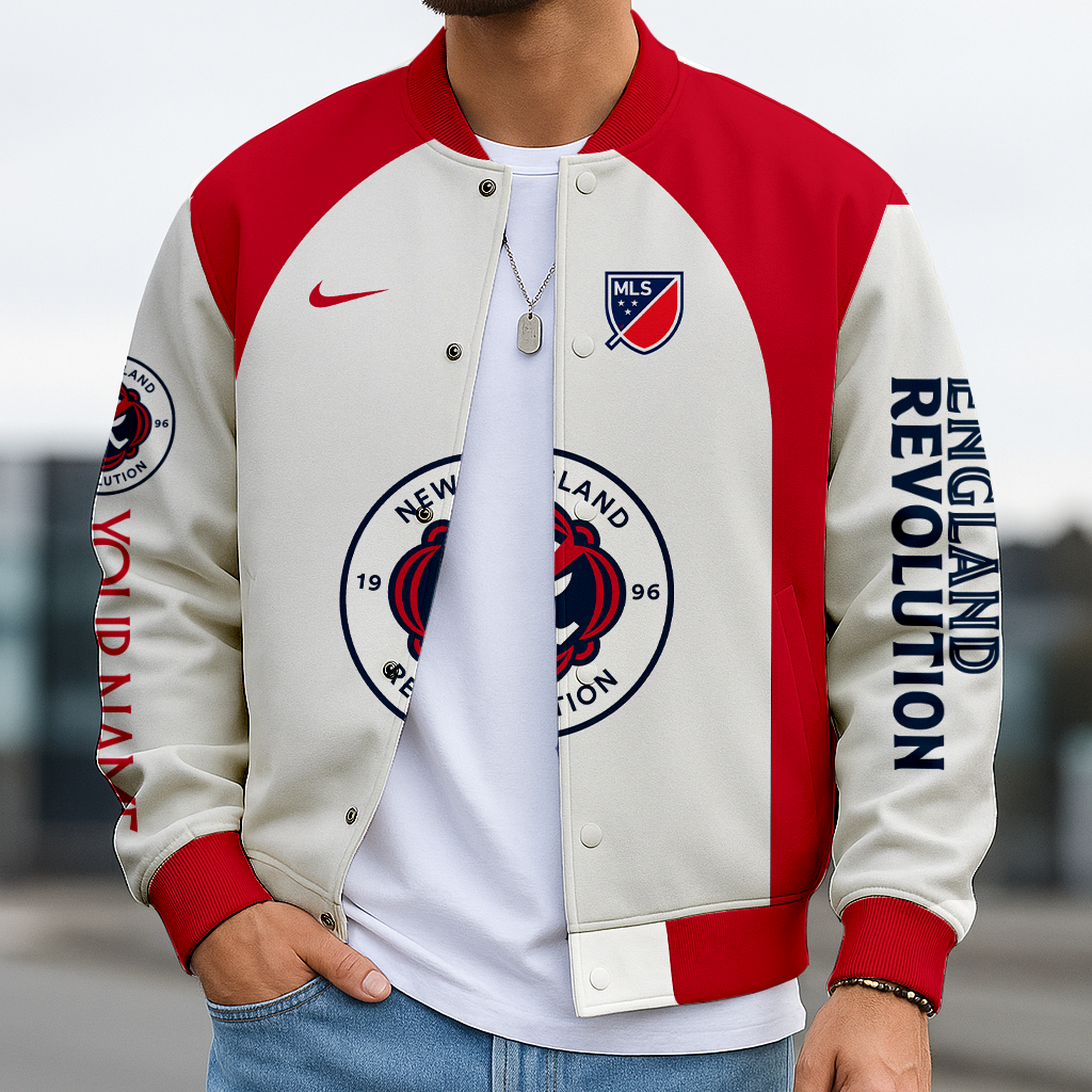 Limited Edition – Customized MLS New England Revolution Baseball Jacket