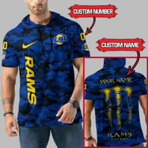 Limited Edition – Customized NFL Los Angeles Rams Short Sleeve Hoodie