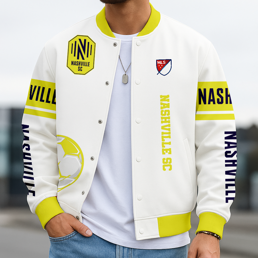 Limited Edition – Customized MLS Nashville SC Varsity & Baseball Jacket
