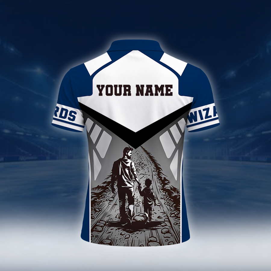 Limited Edition – Customized NBA Washington Wizards Polo Shirt - Image 2