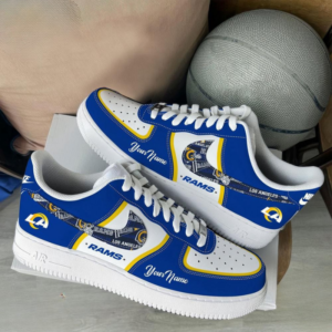 Limited Edition – Customized NFL Los Angeles Rams Af1 Sneakers