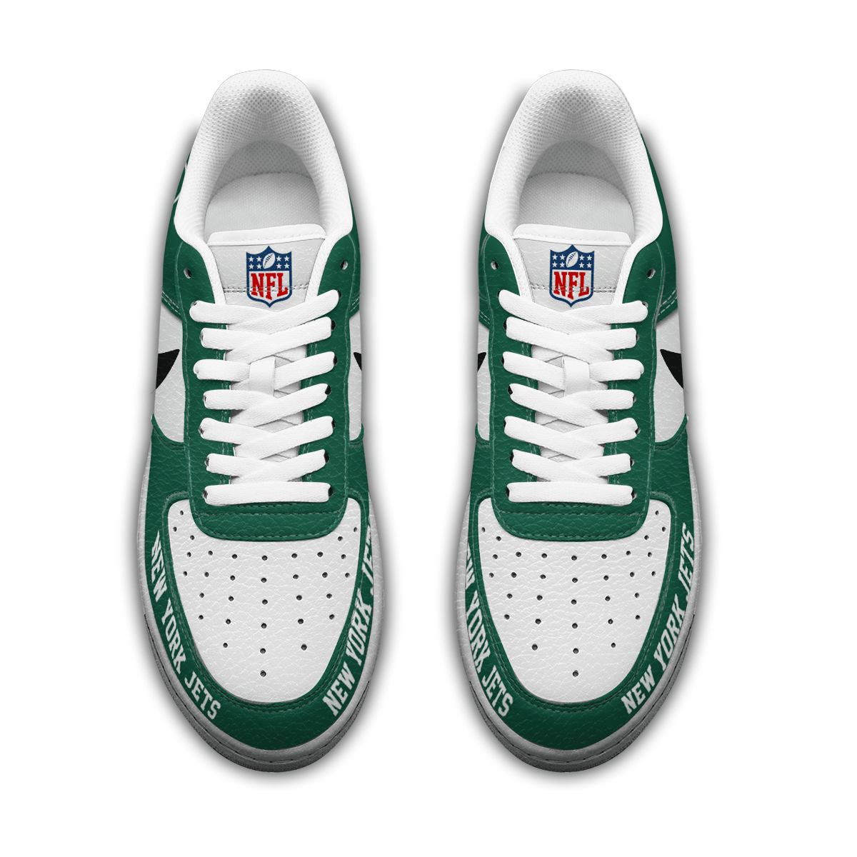 Limited Edition – Customized NFL Nyj New York Jets Af1 Sneakers - Image 4