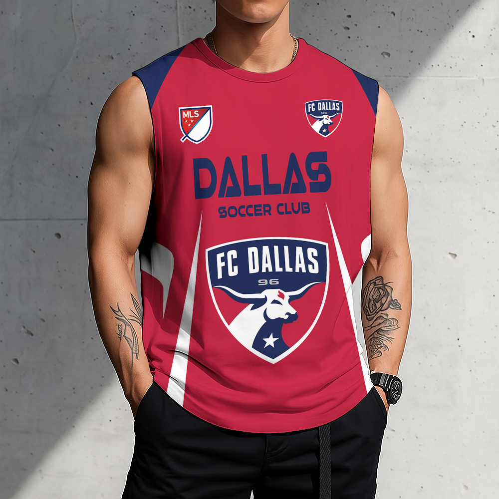 Limited Edition – Customized MLS FC Dallas Tank Top & Gym Shirt