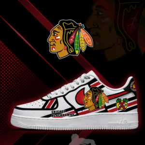 Limited Edition – Customized NHL Chicago Blackhawks Af1 Shoes