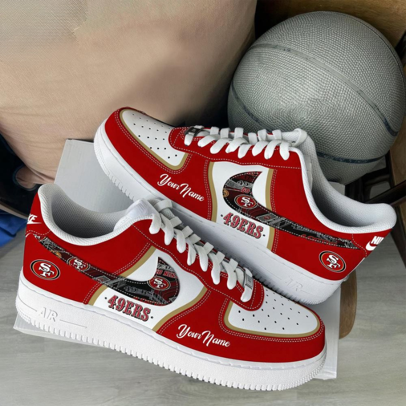 Limited Edition – Customized NFL San Francisco 49Ers Af1 Sneakers