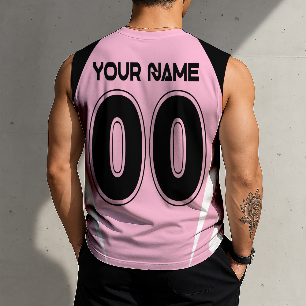 Limited Edition – Customized MLS Inter Miami CF Tank Top & Gym Shirt - Image 2