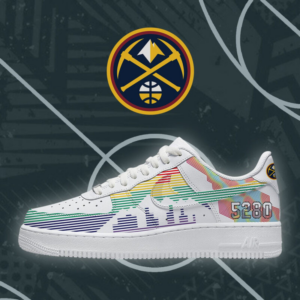 Limited Edition – Customized NBA Denver Nuggets Af1 Shoes