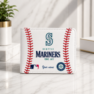 Limited Edition – Customized MLB Seattle Mariners Leather Wallet